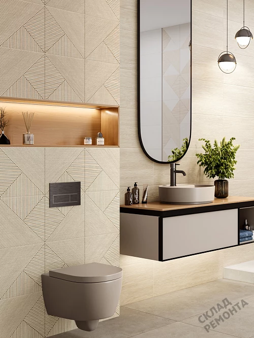 Фото Плитка настенная Alma Ceramica Патио TWU3090PAT14R бежевый 300*900 – купить в Новосибирске: цена, описание, фото. Интернет-магазин 1