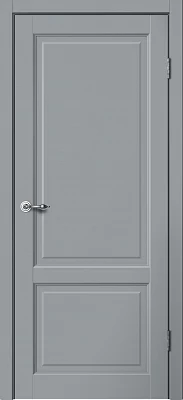 Дверь FlyDoors Классик С02 серый, эмалит, без стекла