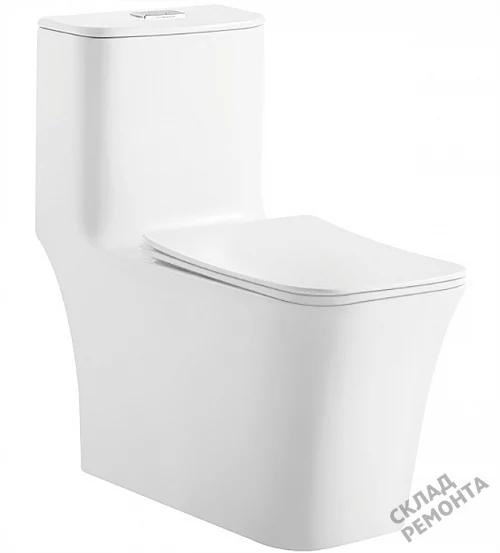 Фото Унитаз моноблок ODA Skiff-1109 безободковый купить в Новосибирске: цена, описание, фото. Интернет-магазин 1