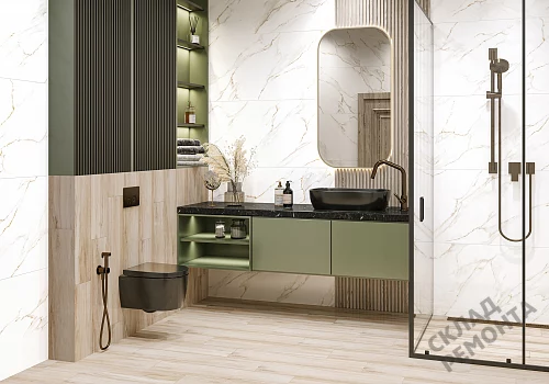 Фото Керамогранит лаппатированный Alma Ceramica Невада GFU60120NVD00L белый 1200*600*8,5 – купить в Новосибирске: цена, описание, фото. Интернет-магазин 2