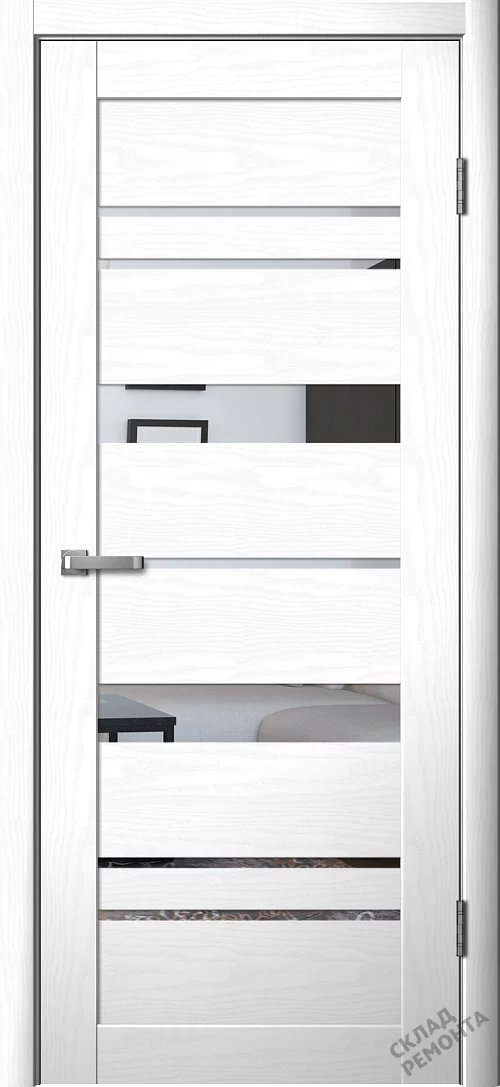 Фото Дверь FlyDoors Ла Стелла 283 макиато, экошпон, зеркало – купить в Новосибирске: цена, описание, фото. Интернет-магазин. 2