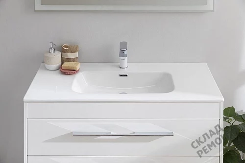 Фото Раковина на тумбу Aquanet Flat 90 (284029), 91 см купить в Новосибирске: цена, описание, фото. Интернет-магазин 4
