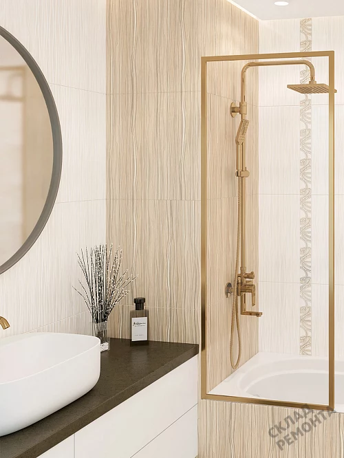 Фото Плитка настенная Alma Ceramica Plesso TWU09PLS044 коричневый 249*500 – купить в Новосибирске: цена, описание, фото. Интернет-магазин 1