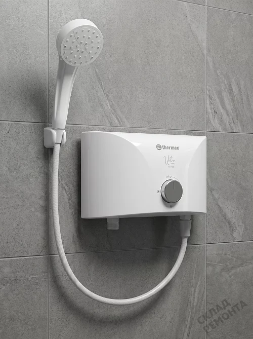 Фото Водонагреватель проточный Thermex Vetro 5500 shower – купить в Новосибирске: цена, описание, фото. Интернет-магазин 1
