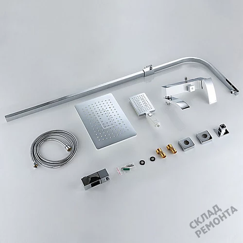 Фото Душевая система Gappo G2407-8 белый/хром купить в Новосибирске: цена, описание, фото. Интернет-магазин 12