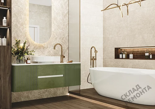 Фото Плитка настенная Alma Ceramica Гарден TWU3090GAR04R светло-бежевый 300*900 – купить в Новосибирске: цена, описание, фото. Интернет-магазин 3