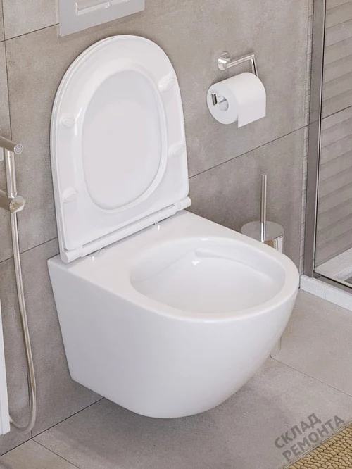 Фото Унитаз подвесной BelBagno Uno BB3105CHR/SC безободковый купить в Новосибирске: цена, описание, фото. Интернет-магазин 1