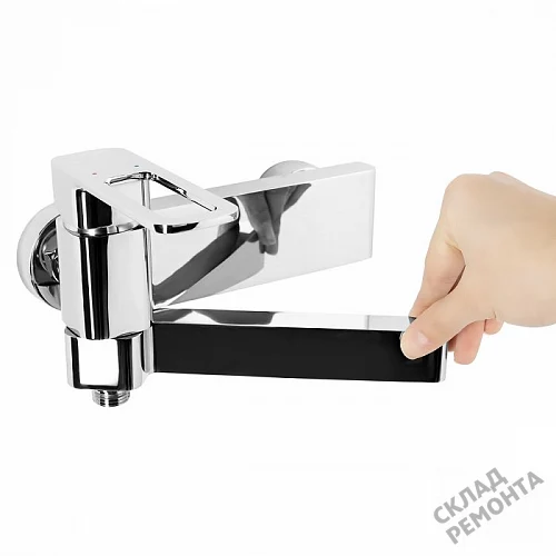 Фото Смеситель для ванны Iddis Слайд SLISB00i02WA  однорычажный хром купить в Новосибирске: цена, описание, фото. Интернет-магазин 6