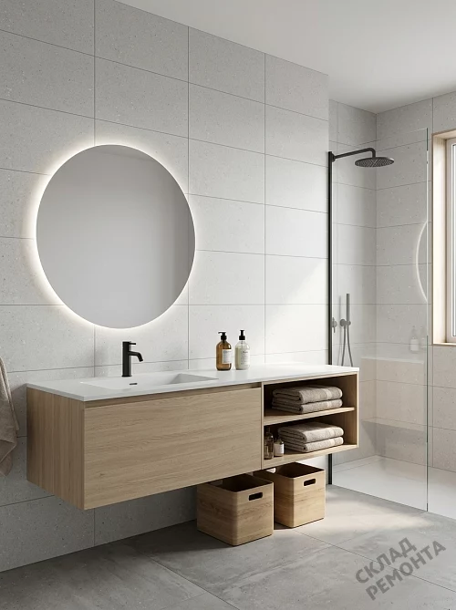 Фото Плитка настенная Gracia Ceramica Суприм верх 01 серый 250*600 – купить в Новосибирске: цена, описание, фото. Интернет-магазин 1