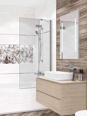 Плитка настенная Alma Ceramica Пластер TWU09PSR000 белый 249*500