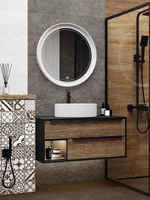 Плитка настенная Alma Ceramica Бохо TWU2550BOH70 серый 249*500