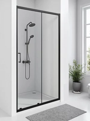 Душевая дверь Bas Cube WTW-130-C-B стекло 5 мм 130