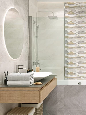 Плитка настенная Alma Ceramica Риалто TWU12RLT08R бежевый 246*740