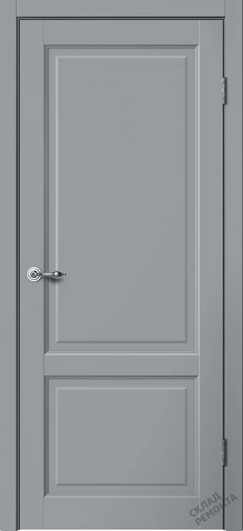 Фото Дверь FlyDoors Классик С02 серый, эмалит, без стекла – купить в Новосибирске: цена, описание, фото. Интернет-магазин. 1