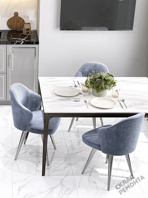 Фото Керамогранит лаппатированный Alma Ceramica Невада GFU6060NVD07L белый 600*600*9 – купить в Новосибирске: цена, описание, фото. Интернет-магазин 1