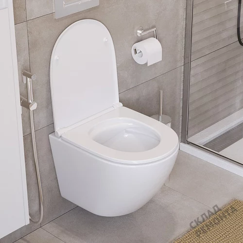 Фото Унитаз подвесной BelBagno Uno BB3105CHR/SC безободковый купить в Новосибирске: цена, описание, фото. Интернет-магазин 2
