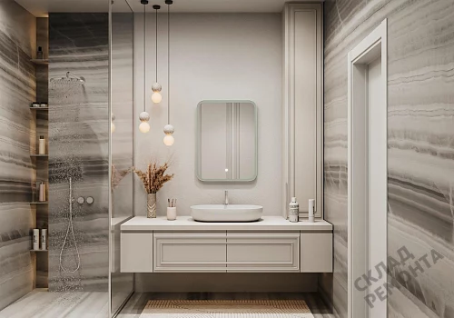 Фото Зеркало подвесное Континент Glamour LED 60*80 (ЗЛП268) с подогревом с подсветкой, белый купить в Новосибирске: цена, описание, фото. Интернет-магазин 2