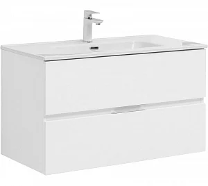 Тумба под умывальник подвесная Aquanet Алвита New 90 (303920), белый матовый