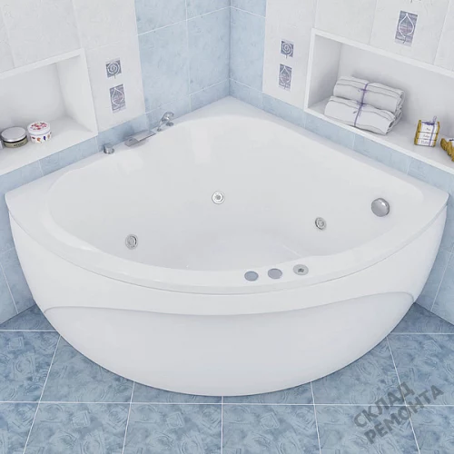 Фото Ванна акриловая Aquanet Fregate 120*120  купить в Новосибирске: цена, описание, фото. Интернет-магазин 4