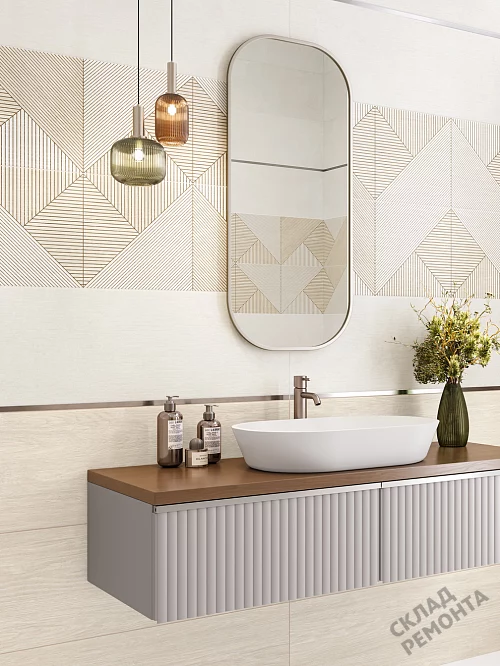 Фото Плитка настенная Alma Ceramica Патио TWU3090PAT47R бежевый 300*900 – купить в Новосибирске: цена, описание, фото. Интернет-магазин 1