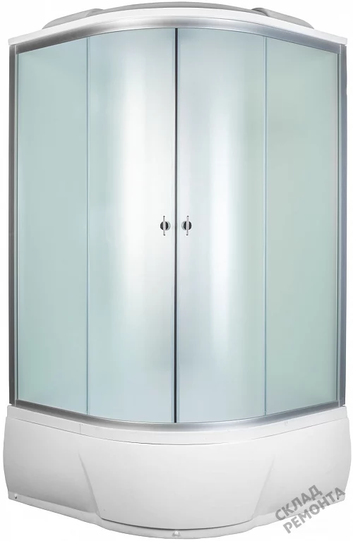 Фото Душевая кабина Aquacubic 3205B fabric white высокий поддон угловая 120*120 купить в Новосибирске: цена, описание, фото. Интернет-магазин 3