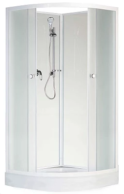 Душевая кабина Aquapulse 8503A fabric (без крыши) низкий поддон угловая 80*80