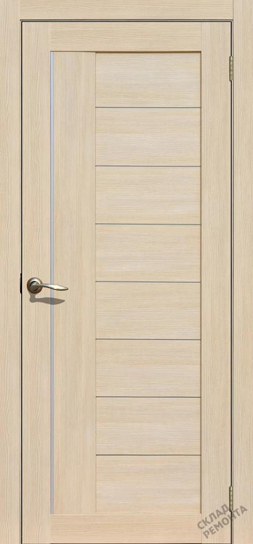 Фото Дверь FlyDoors Ла Стелла 201 ясень латте, экошпон, матовое стекло – купить в Новосибирске: цена, описание, фото. Интернет-магазин. 1
