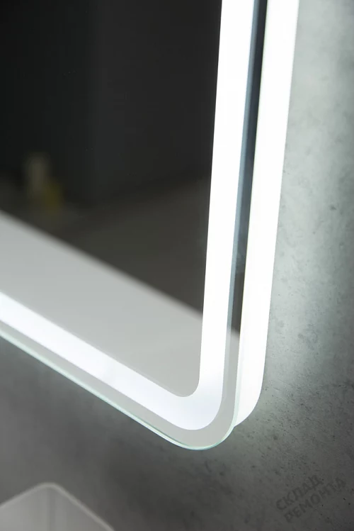 Фото Зеркало подвесное BelBagno Marino SPC-MAR-500-600-LED-BTN 50 с подсветкой купить в Новосибирске: цена, описание, фото. Интернет-магазин 5
