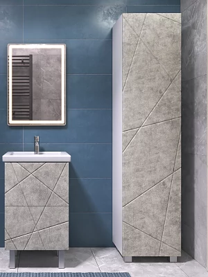 Пенал напольный Vigo Geometry 450 pn.GEO.45, бетон