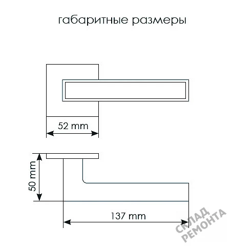 Фото Дверная ручка раздельная Morelli MH-48-S6 BL черный – купить в Новосибирске: цена, описание, фото. Интернет-магазин. 3