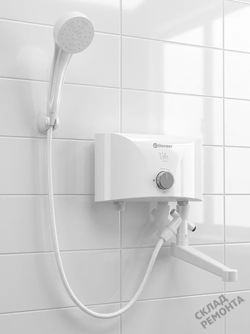 Фото Водонагреватель проточный Thermex Vetro 5500 combi – купить в Новосибирске: цена, описание, фото. Интернет-магазин 1