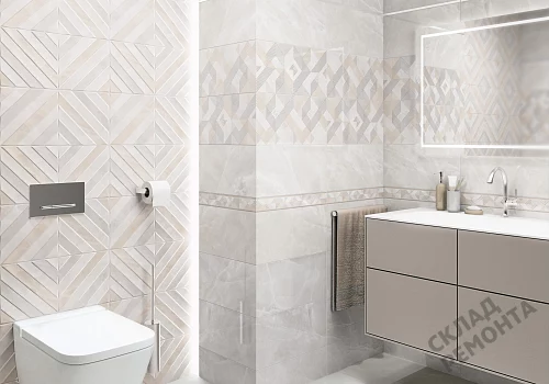 Фото Бордюр Alma Ceramica Риволи BWU53RVL014 кремовый 67*500 – купить в Новосибирске: цена, описание, фото. Интернет-магазин 2