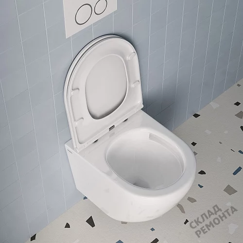Фото Унитаз подвесной Iddis Blanco Q BLQNDSEI25 безободковый купить в Новосибирске: цена, описание, фото. Интернет-магазин 4