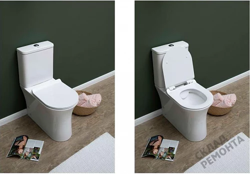 Фото Унитаз напольный Aquanet Roll-C 210764 безободковый купить в Новосибирске: цена, описание, фото. Интернет-магазин 2