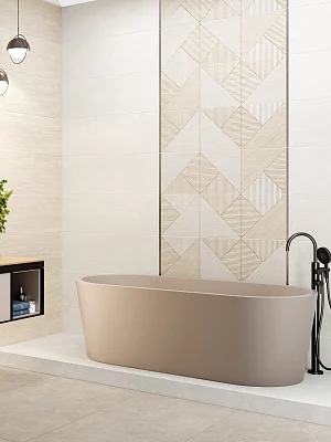 Плитка настенная Alma Ceramica Патио TWU3090PAT07R светло-бежевый 300*900