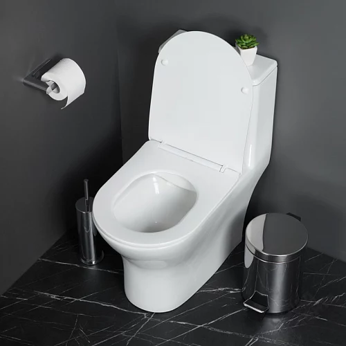 Фото Унитаз моноблок BelBagno Lounge BB8618CPR-MN/SC безободковый купить в Новосибирске: цена, описание, фото. Интернет-магазин 2