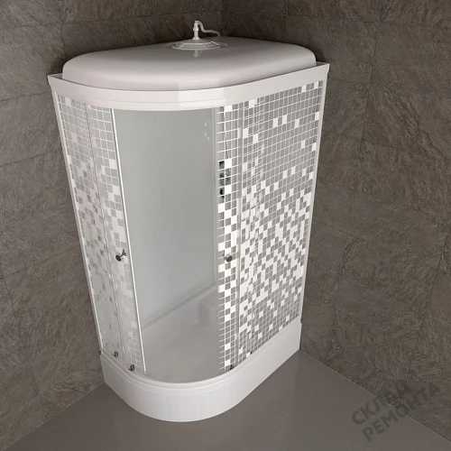 Фото Душевая кабина Triton Коралл В (правая) средний поддон асимметричная 120*80 купить в Новосибирске: цена, описание, фото. Интернет-магазин 5