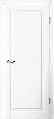 Дверь FlyDoors Классик С06 эмалит белый, эмалит, без стекла