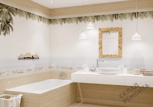 Фото Вставка Alma Ceramica Дель Мар DWU09DLM624 камни с кораллом коричневый 249*500 – купить в Новосибирске: цена, описание, фото. Интернет-магазин 2