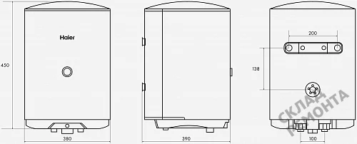 Фото Водонагреватель накопительный Haier ES30V-C1, 30 л – купить в Новосибирске: цена, описание, фото. Интернет-магазин 5