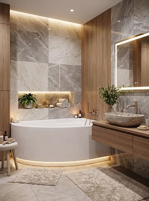 Ванна акриловая Aquanet Mia R 140*80 