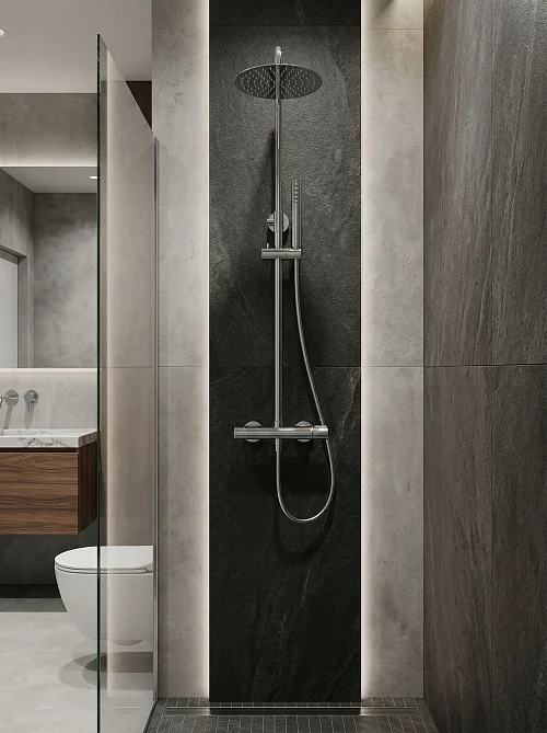 Фото Душевая система BelBagno Uno UNO-DOCM-CRM хром купить в Новосибирске: цена, описание, фото. Интернет-магазин 1