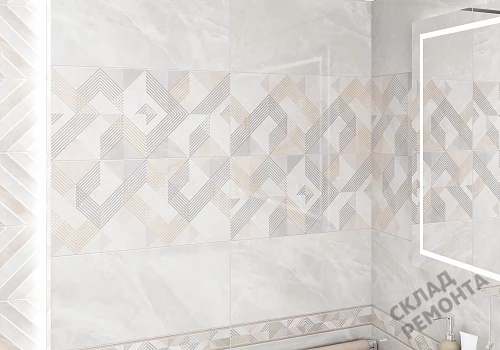 Фото Бордюр Alma Ceramica Риволи BWU53RVL014 кремовый 67*500 – купить в Новосибирске: цена, описание, фото. Интернет-магазин 3