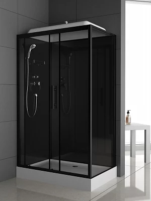 Душевая кабина ODA 8801В L/R тонированное низкий поддон прямоугольная 120*80