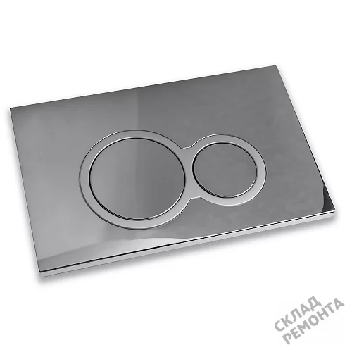 Фото Кнопка Calypso Alpha CS003-СMRF пластик хром купить в Новосибирске: цена, описание, фото. Интернет-магазин 2
