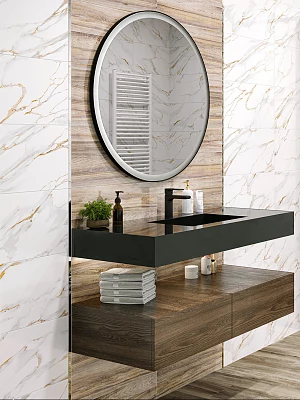 Плитка настенная Alma Ceramica Дублин TWU09DBL404 коричневый 249*500