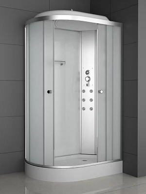 Душевая кабина ODA 8037A matt-R матовое низкий поддон асимметричная 120*80