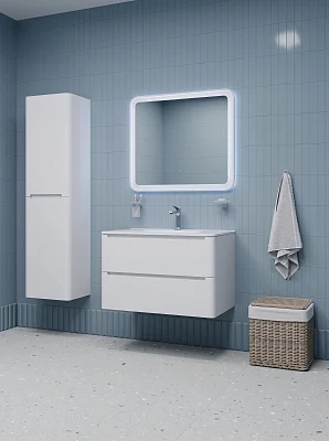 Тумба с умывальником подвесная Iddis Эдифис EDI80W0i95K, белый