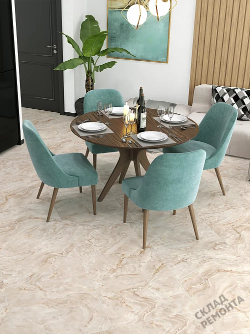 Фото Керамогранит лаппатированный Alma Ceramica Невада GFU04NVD40L бежевый 600*600*9 – купить в Новосибирске: цена, описание, фото. Интернет-магазин 1