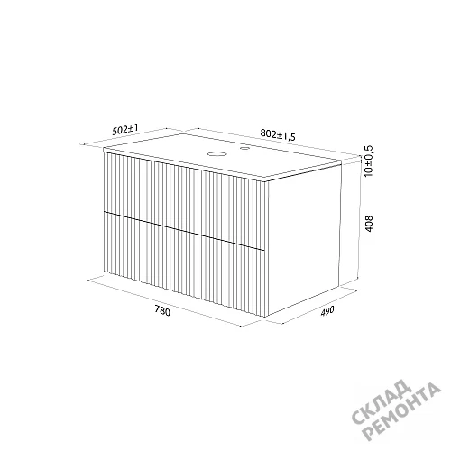 Фото Тумба под умывальник подвесная Iddis Эйгер AIG80W0i95K, белый купить в Новосибирске: цена, описание, фото. Интернет-магазин 5